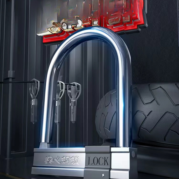 U Lock Heavy Duty - Glass Door U-Shaped Password Lock Shop