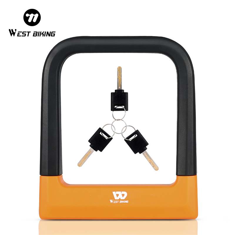 U Lock Heavy Duty - WEST BIKING Bicycle U Lock MTB