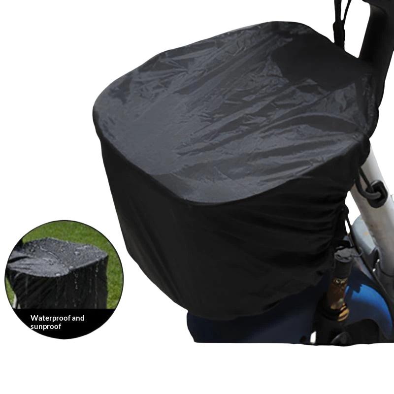 Cycling Commute In Rain - Waterproof Bike Basket Liner Rain Cover