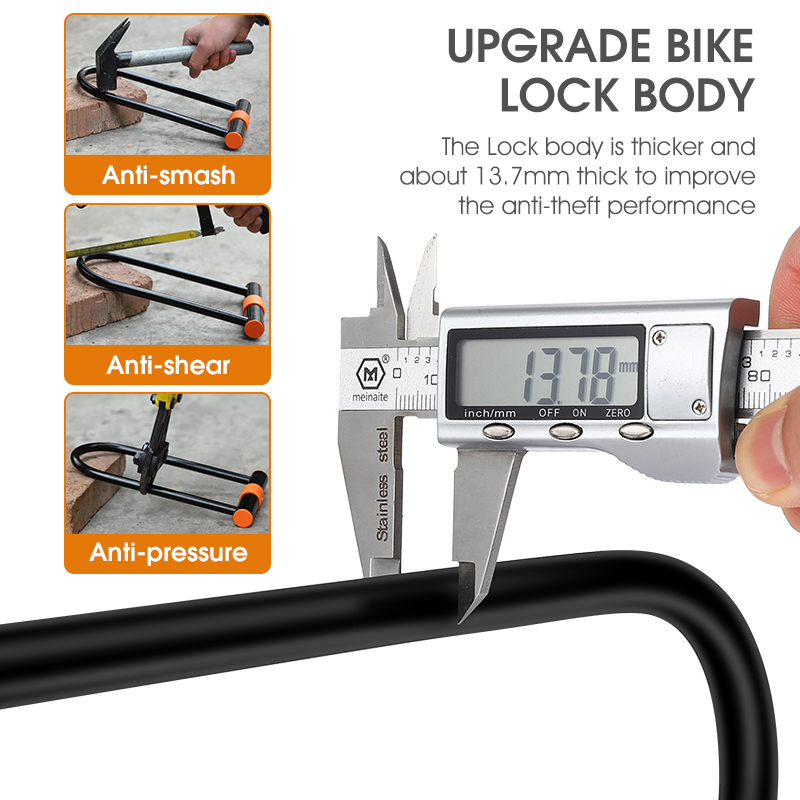 WEST BIKING Carbon Steel Bike  - đánh giá và giá U Lock Heavy Duty