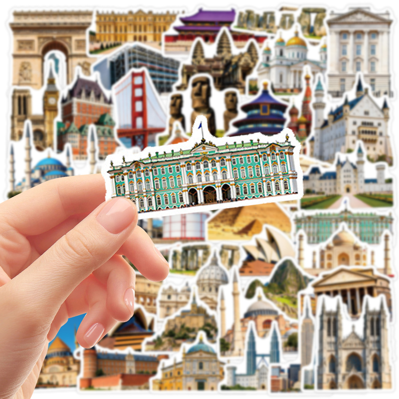 50PCS Famous City Landmark Tra - đánh giá và giá Cycling Journey