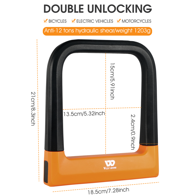 WEST BIKING Bicycle U Lock MTB - đánh giá và giá U Lock Heavy Duty