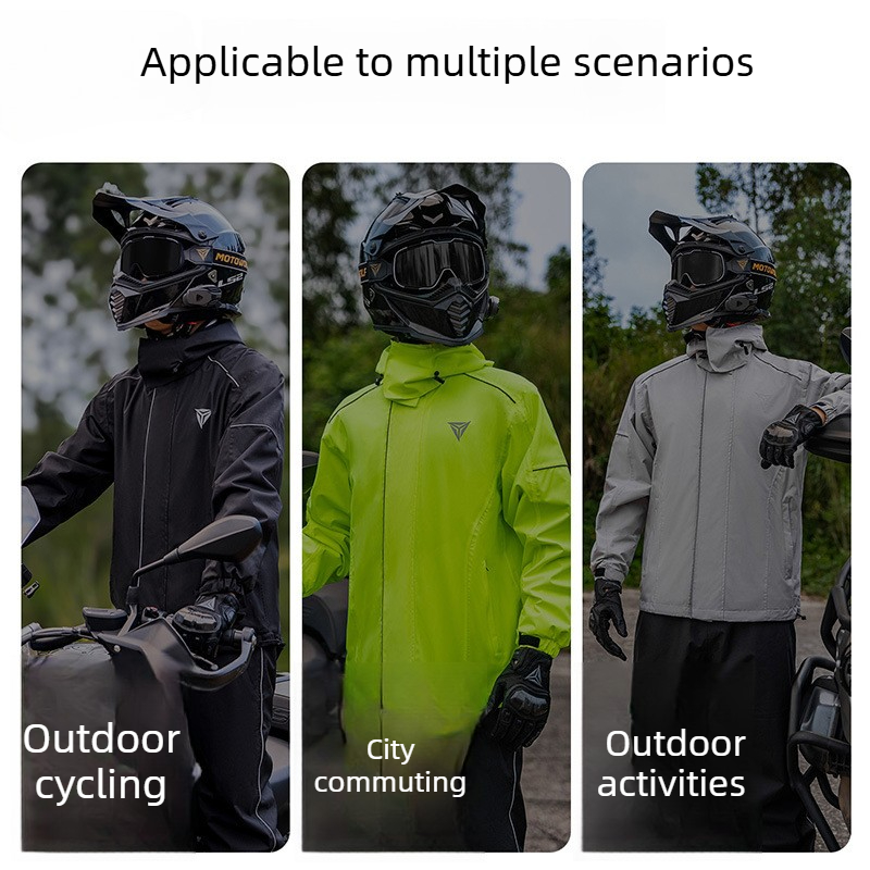 Motorcycle Rain Suit Waterproo - đánh giá và giá Cycling Commute In Rain