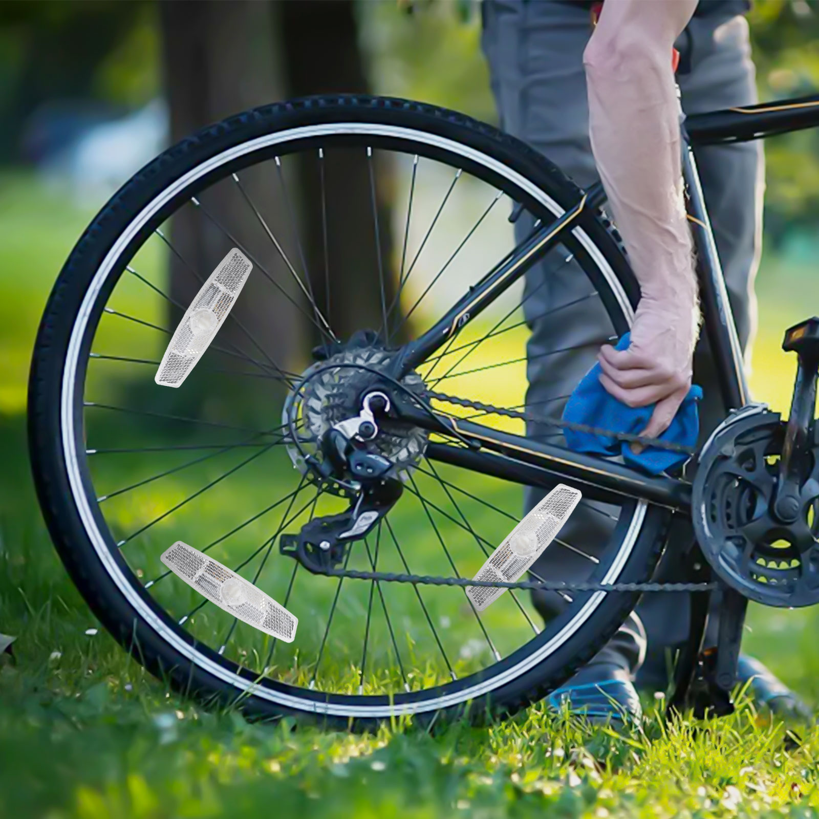 Bicycle Spoke Reflectors 8 Pie - đánh giá và giá Spoke Reflector Set