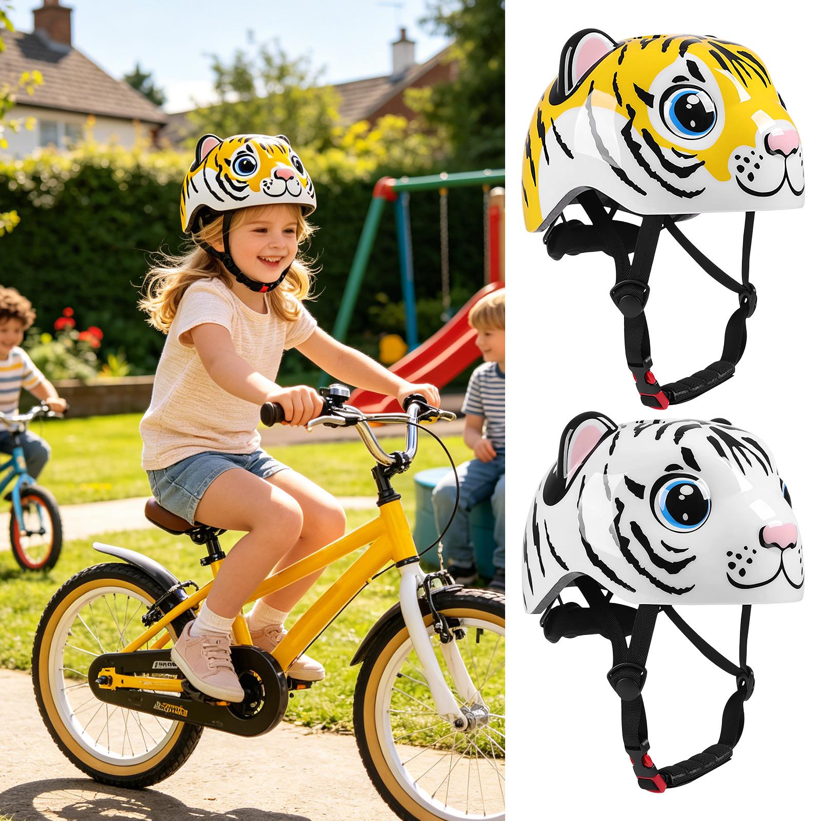 Kids Helmet Tiger Pattern Adju - đánh giá và giá Cycling Commute Gear