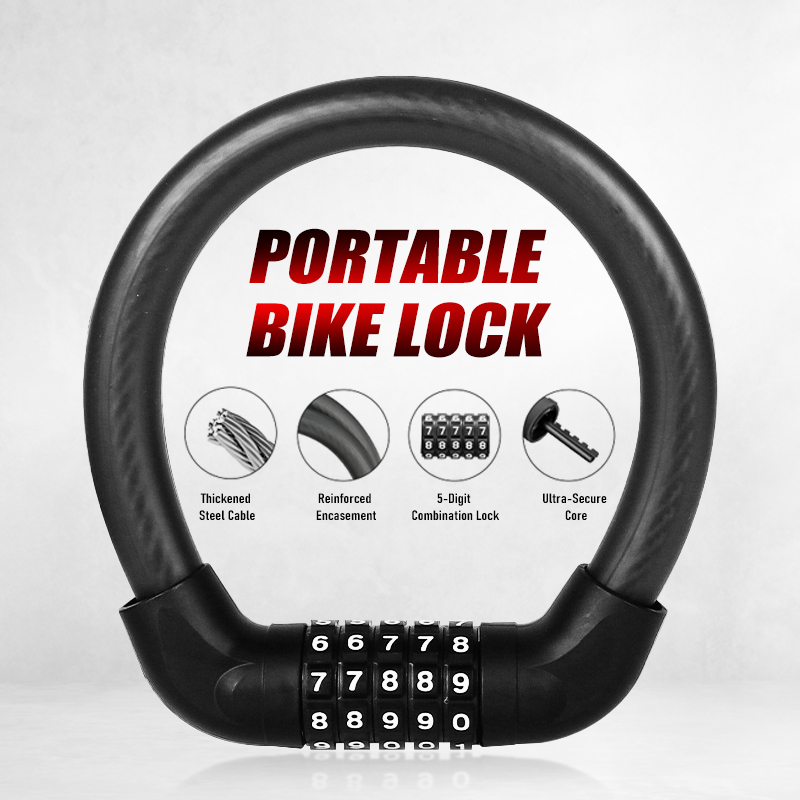 5-Digit Combination Bike Lock  - đánh giá và giá U Lock Heavy Duty