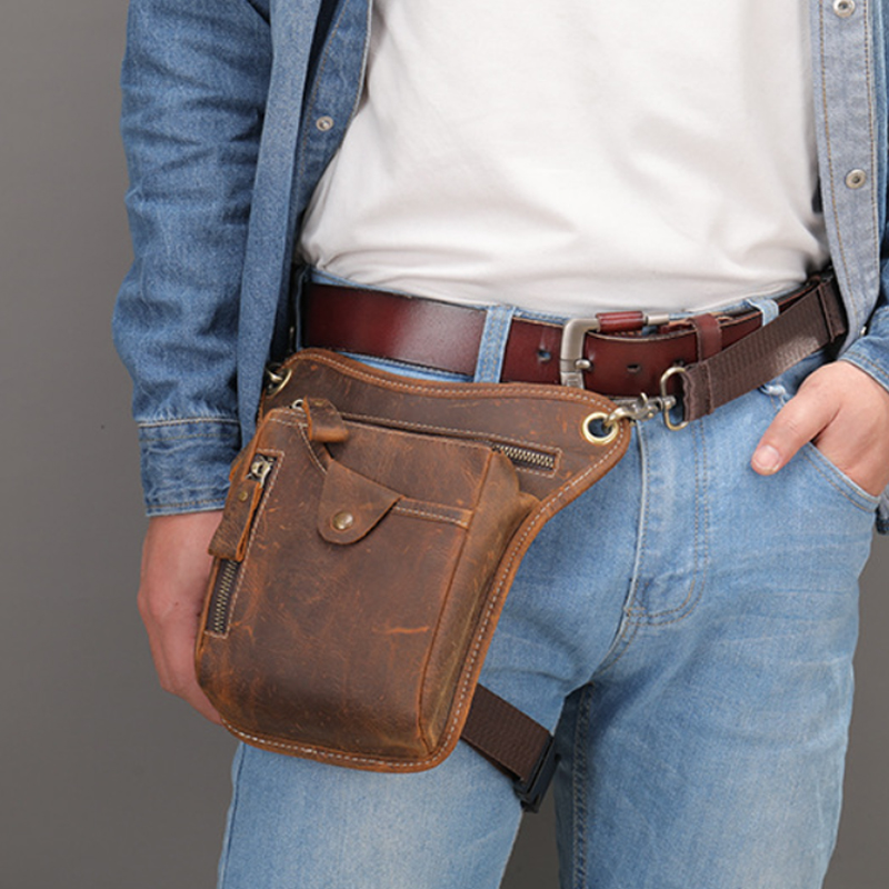 Vintage Pu Leather Waist Pack  - đánh giá và giá Cycling Commuter Bag
