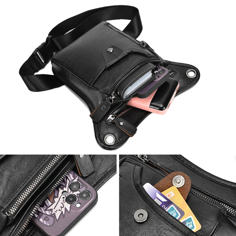 Vintage Pu Leather Waist Pack  - đánh giá và giá Cycling Commuter Bag