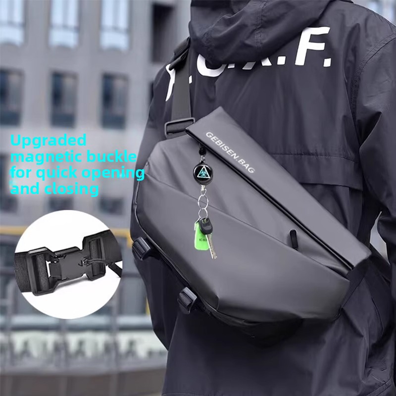 Magnetic Buckle Men Crossbody  - đánh giá và giá Cycling Commuter Bag