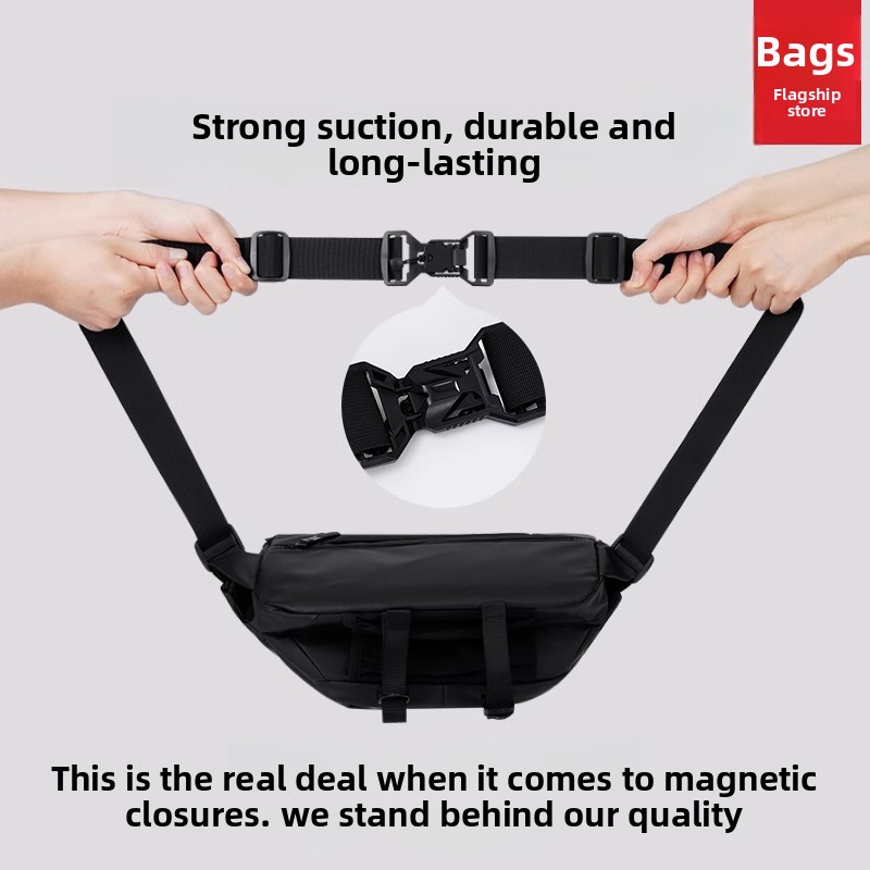 Magnetic Buckle Men Crossbody  - đánh giá và giá Cycling Commuter Bag